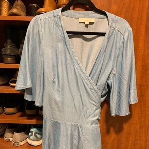 Ann Taylor peplum style wrap top